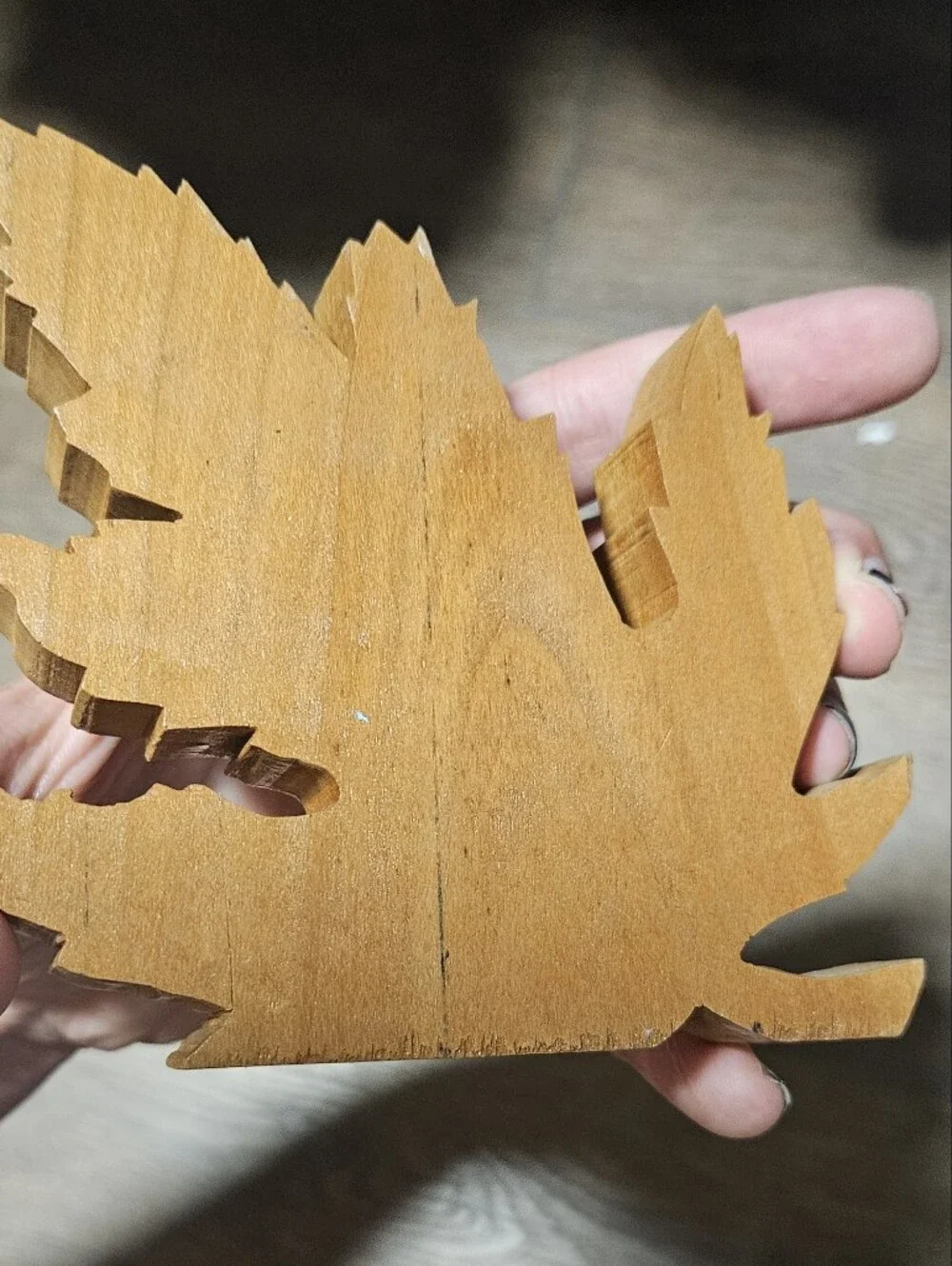 Vintage Maple Leaf Clock-handmade